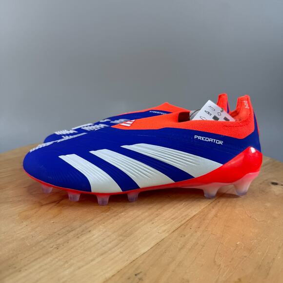 Mens 7 / Womens 8 Adidas Predator Elite LL AG Soccer Cleats Laceless Lucid Blue - Picture 3 of 9